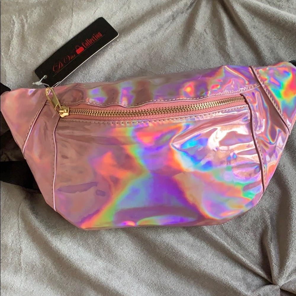 Brand New Pink Holographic Fannypack